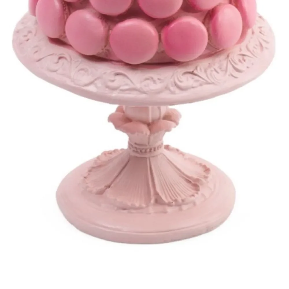 Peppermint Square Pink Ombre Macaroon Christmas Tree with Gold Topper NWT